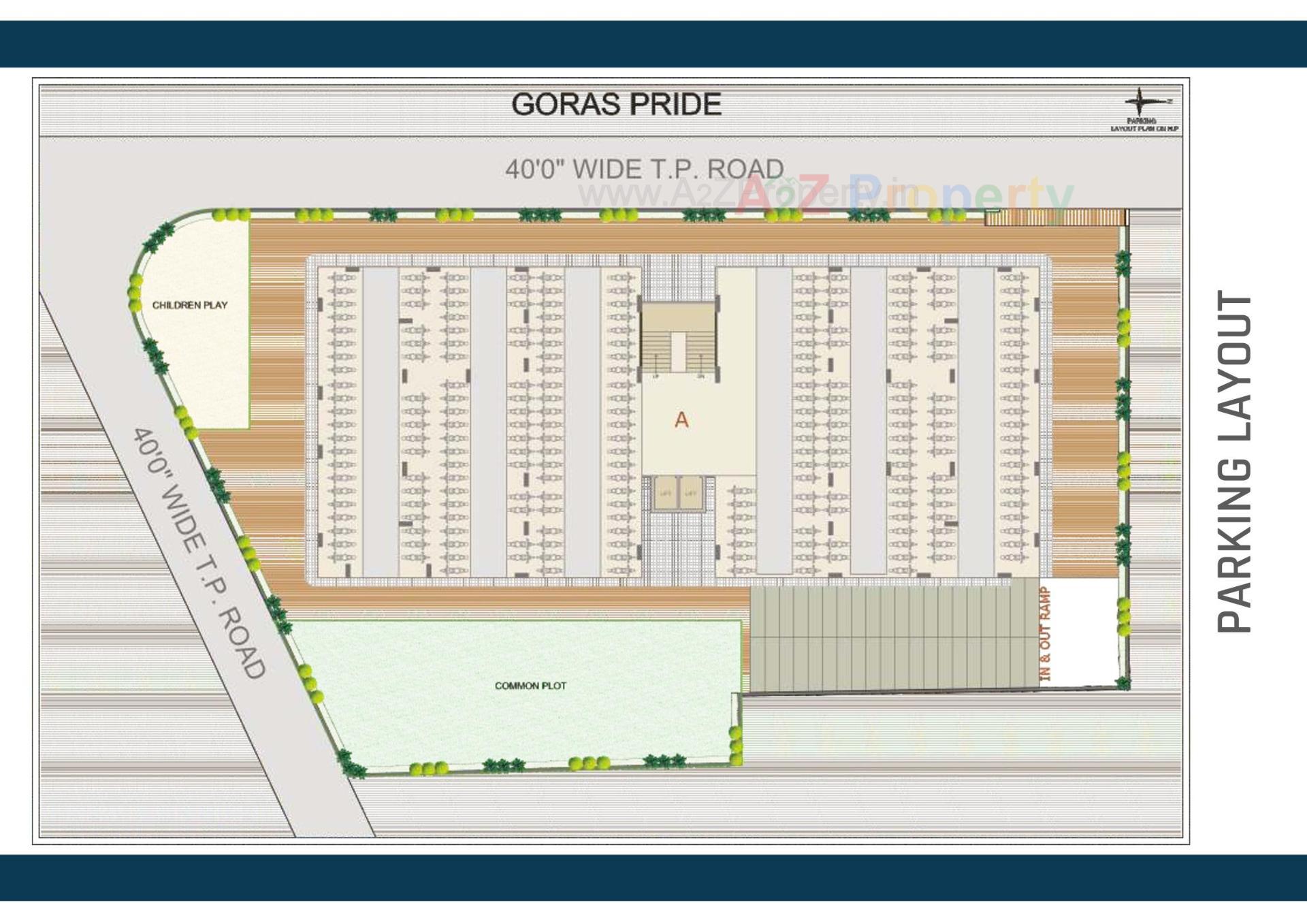Layout of real estate project Goras Pride located at Nikol, Ahmedabad, Gujarat