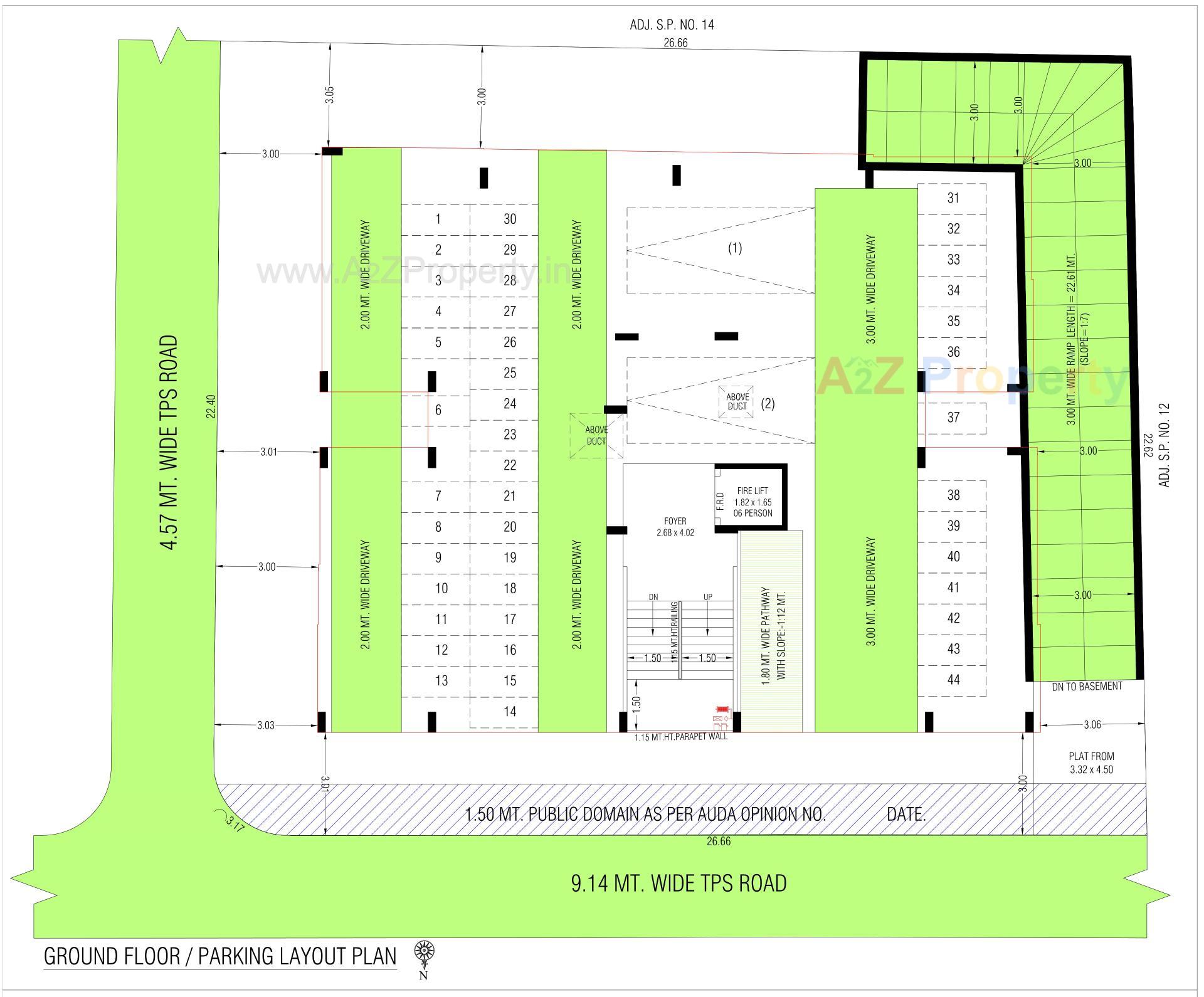 Layout of real estate project Govardhan Grace located at Rajpur - Hirpur, Ahmedabad, Gujarat