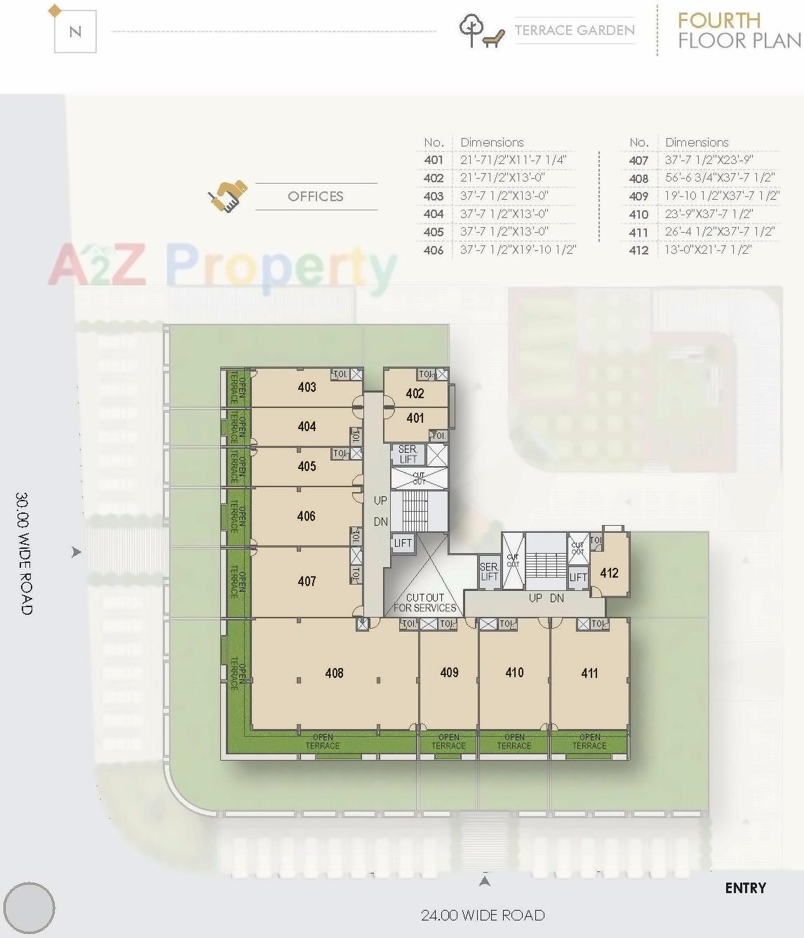 Layout of real estate project Grace Business Park located at Ahmedabad, Ahmedabad, Gujarat