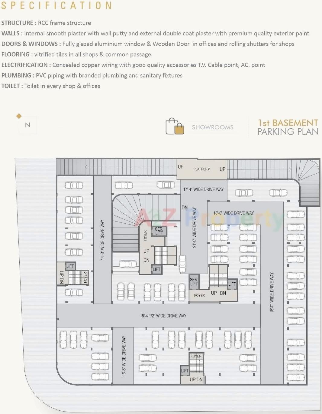 Layout of real estate project Grace Business Park located at Ahmedabad, Ahmedabad, Gujarat