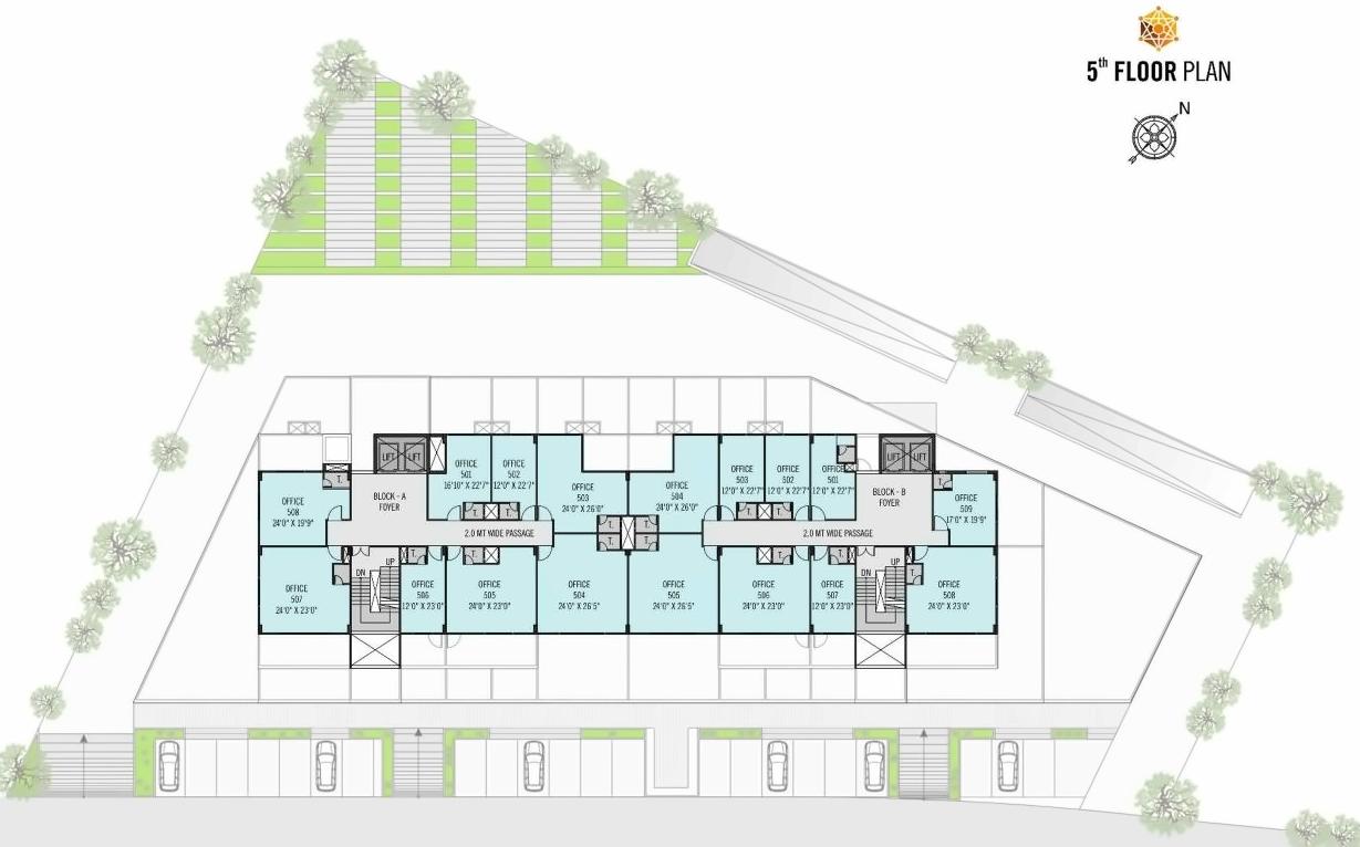 Layout of real estate project Grand Emporio located at Motera, Ahmedabad, Gujarat