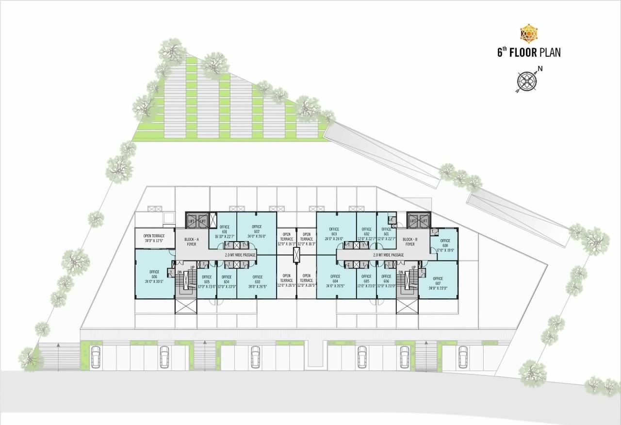Layout of real estate project Grand Emporio located at Motera, Ahmedabad, Gujarat
