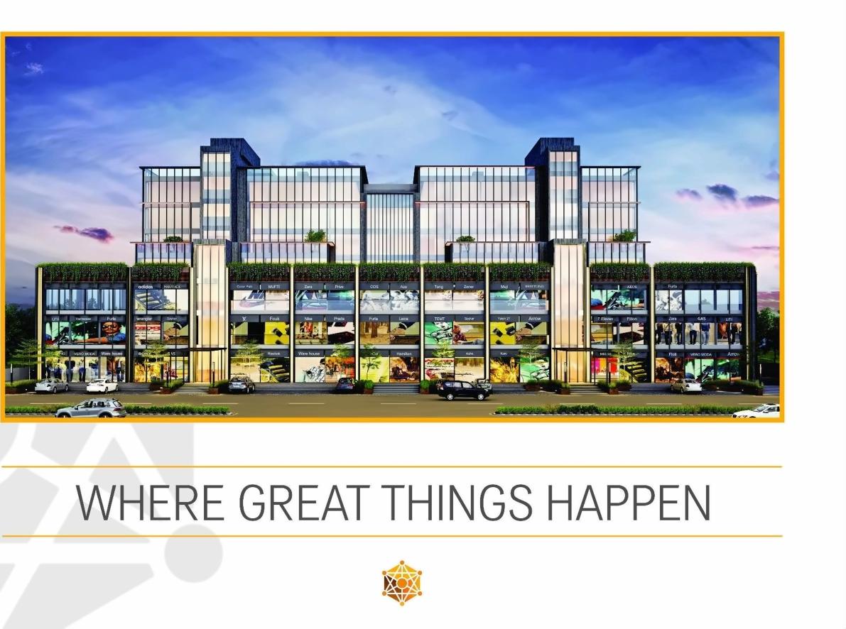 3D Elevation of real estate project Grand Emporio located at Motera, Ahmedabad, Gujarat