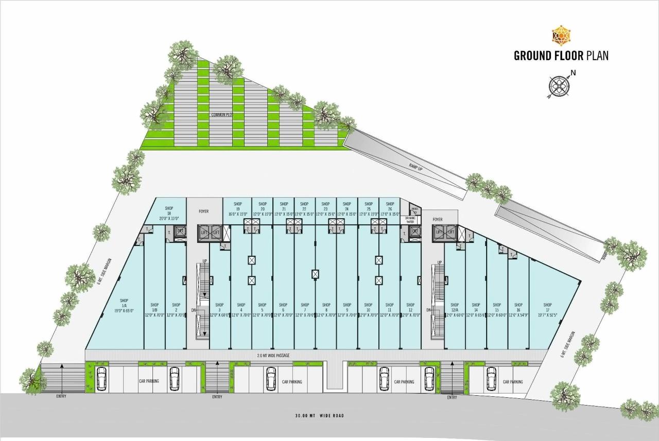 Layout of real estate project Grand Emporio located at Motera, Ahmedabad, Gujarat