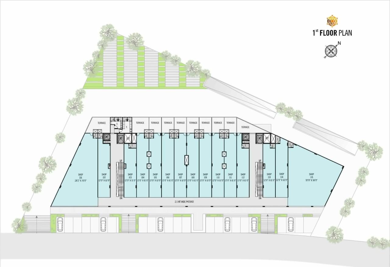 Layout of real estate project Grand Emporio located at Motera, Ahmedabad, Gujarat