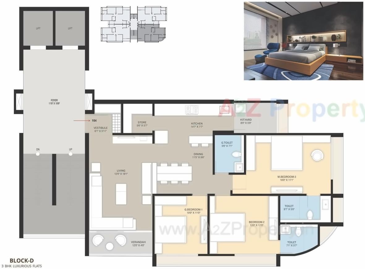 Layout of real estate project Grand Pushkar located at Nikol, Ahmedabad, Gujarat