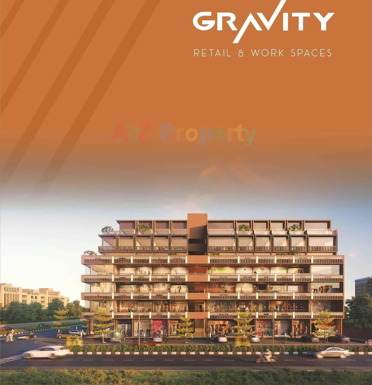 3D Elevation of real estate project Gravity Retail   Work Spaces located at Nikol, Ahmedabad, Gujarat