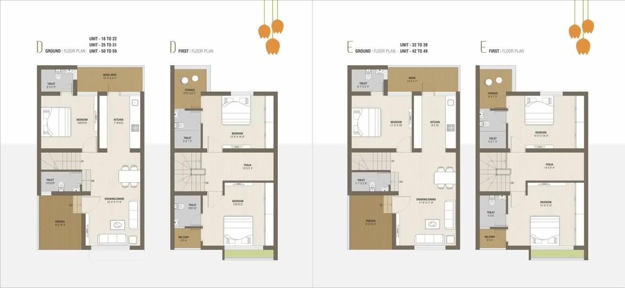 Layout of real estate project Green Flora located at Sanand, Ahmedabad, Gujarat