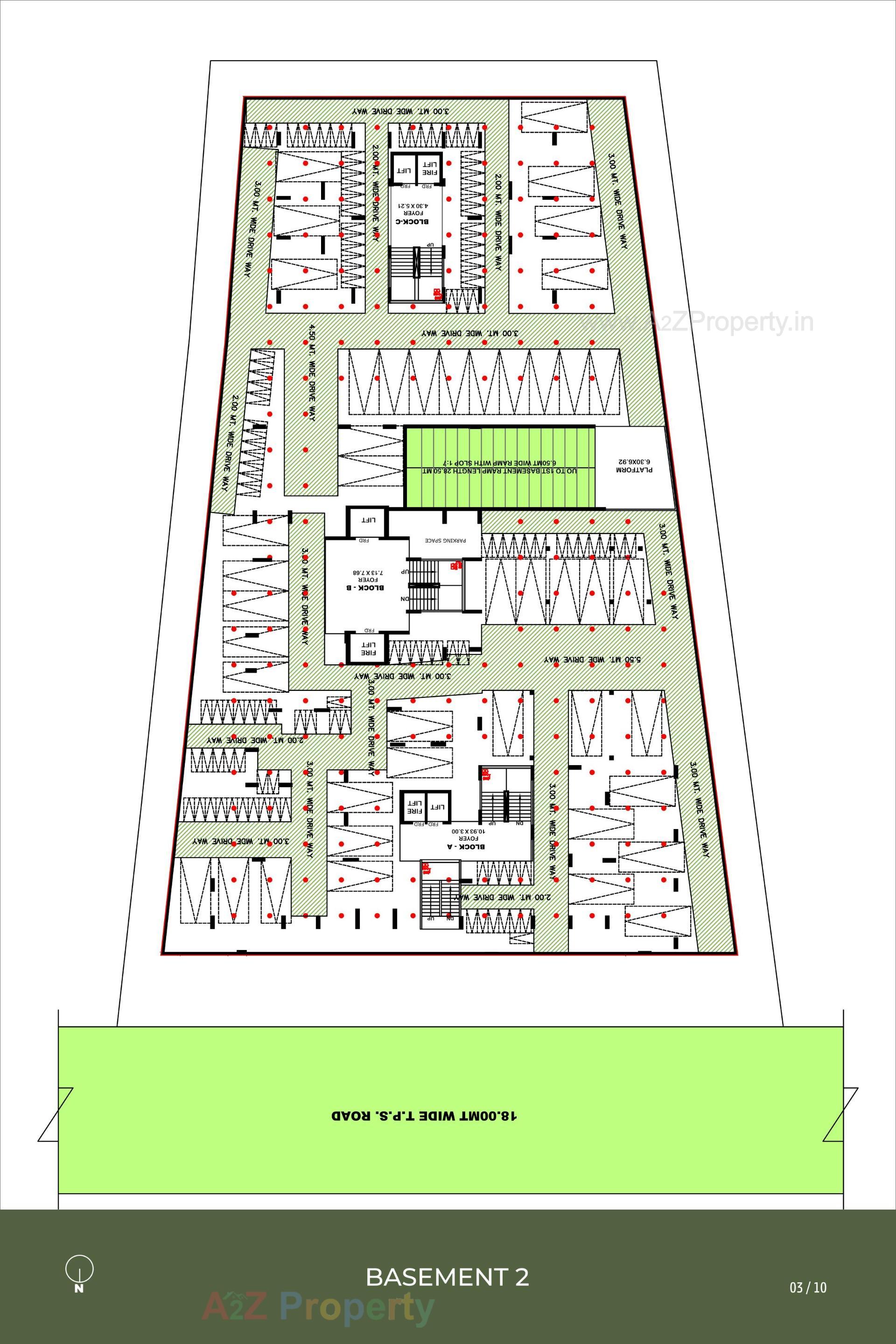 Layout of real estate project Green Garnet located at Shela, Ahmedabad, Gujarat