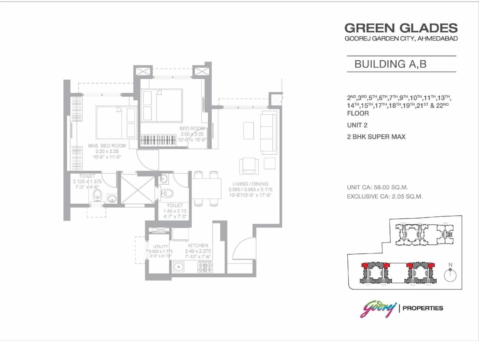 Layout of real estate project Green Glades located at Jagatpur, Ahmedabad, Gujarat