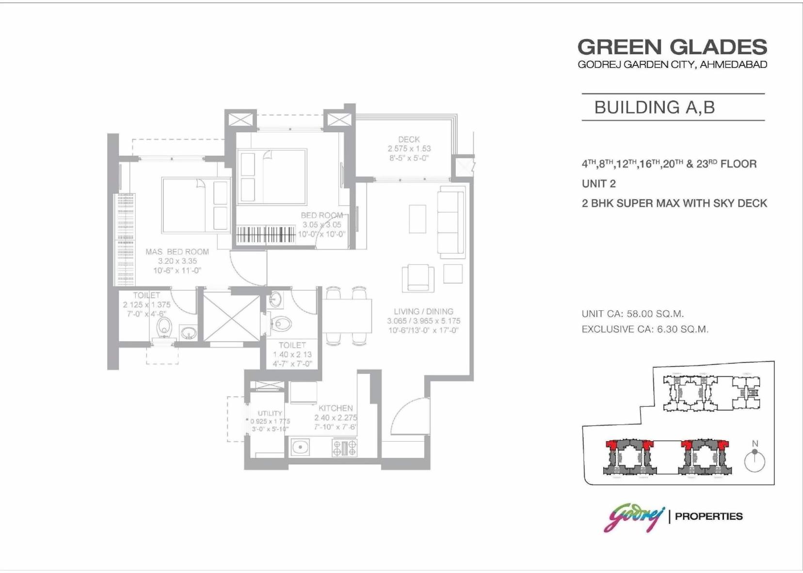 Layout of real estate project Green Glades located at Jagatpur, Ahmedabad, Gujarat