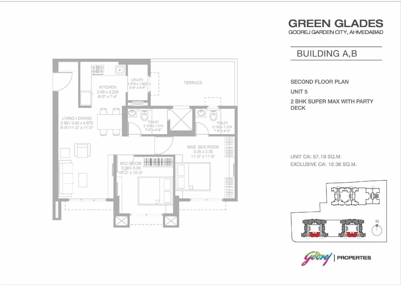 Layout of real estate project Green Glades located at Jagatpur, Ahmedabad, Gujarat