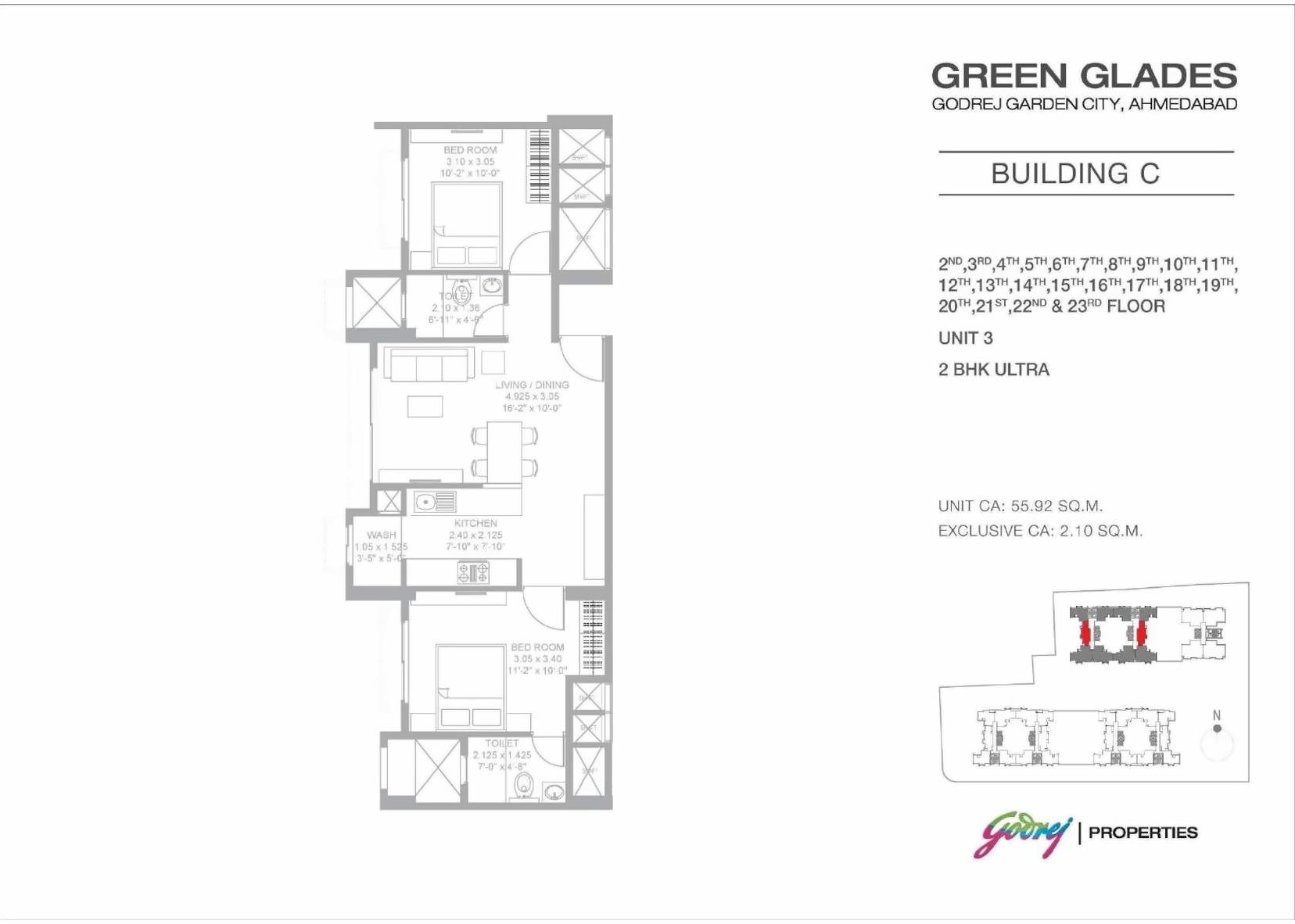 Layout of real estate project Green Glades located at Jagatpur, Ahmedabad, Gujarat