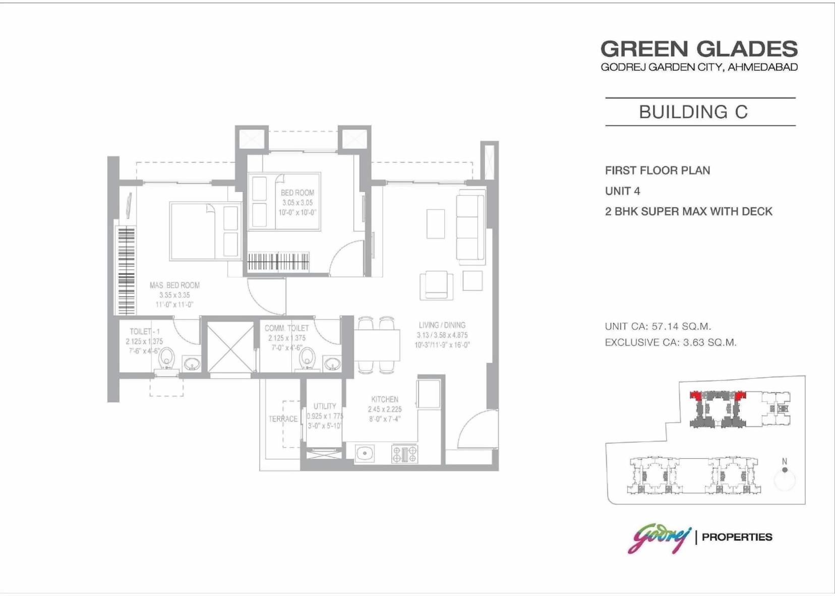 Layout of real estate project Green Glades located at Jagatpur, Ahmedabad, Gujarat