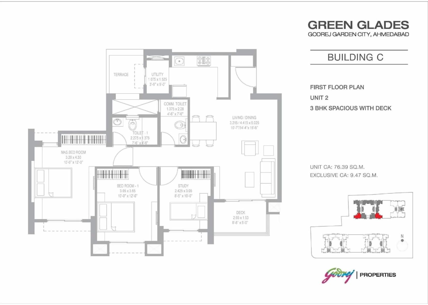 Layout of real estate project Green Glades located at Jagatpur, Ahmedabad, Gujarat