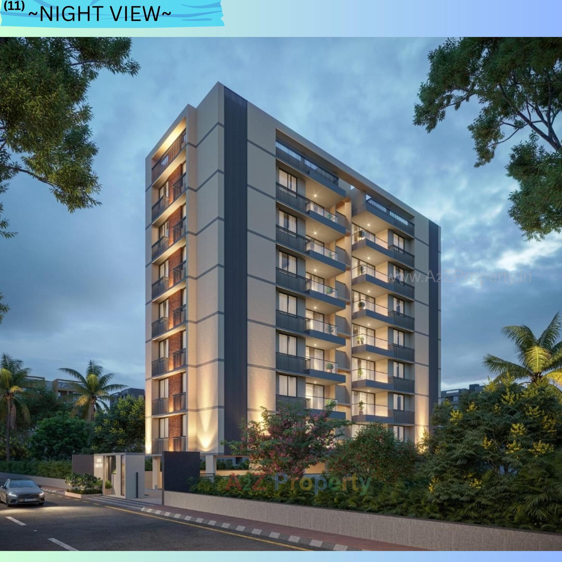 3D Elevation of real estate project Green Lake View located at Nikol, Ahmedabad, Gujarat