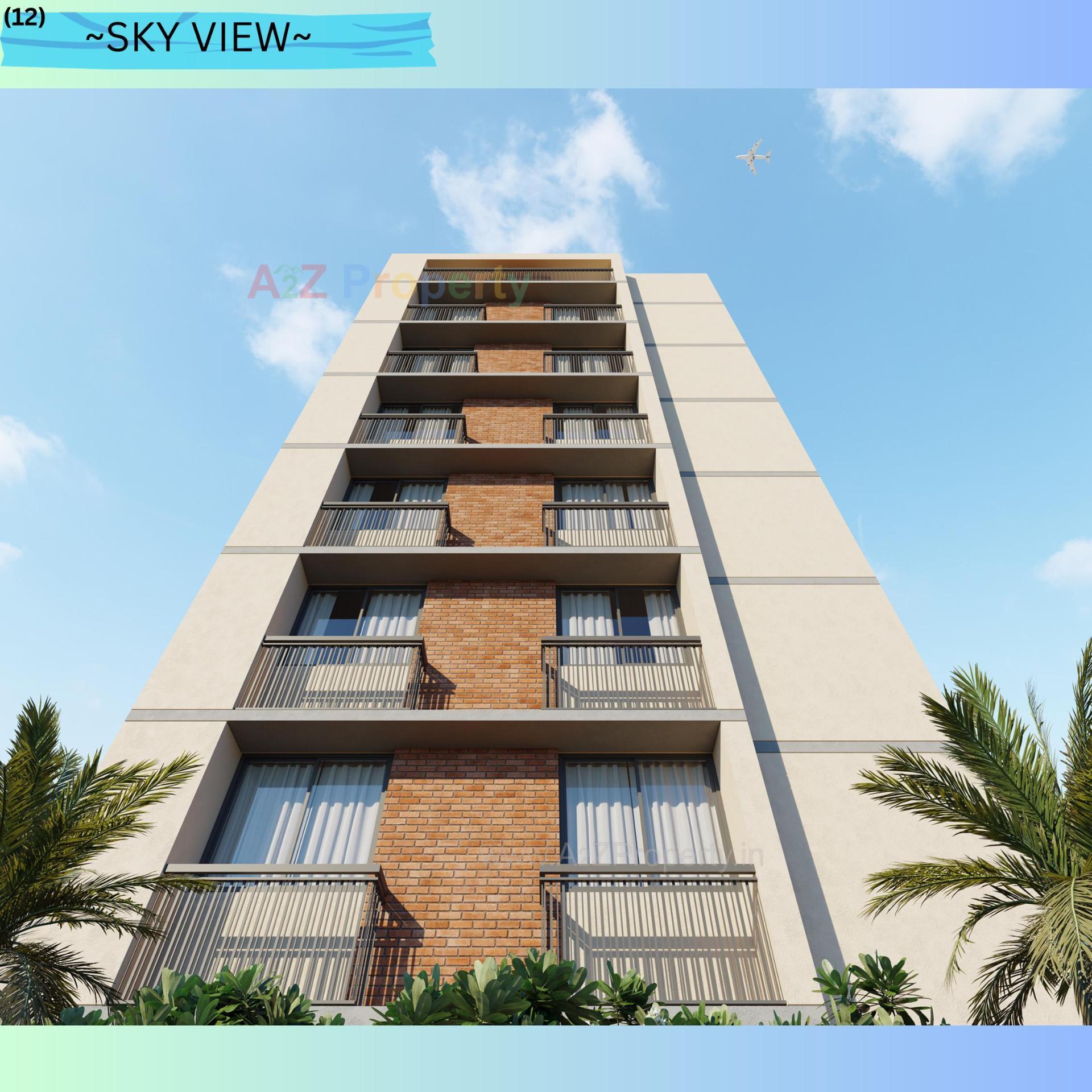 3D Elevation of real estate project Green Lake View located at Nikol, Ahmedabad, Gujarat