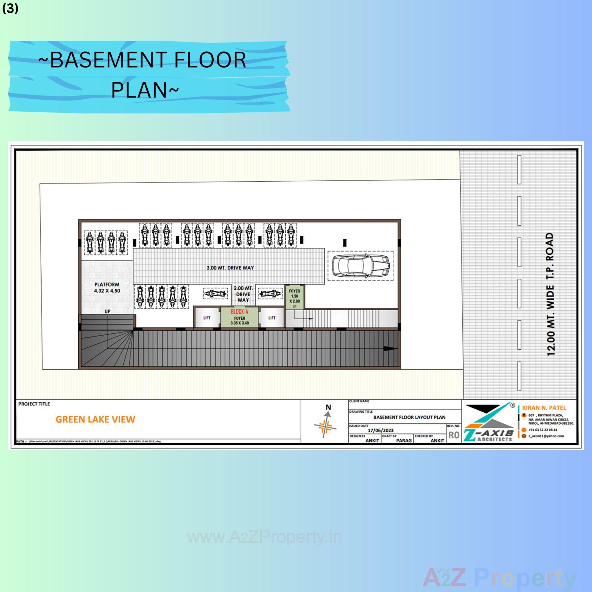 Layout of real estate project Green Lake View located at Nikol, Ahmedabad, Gujarat