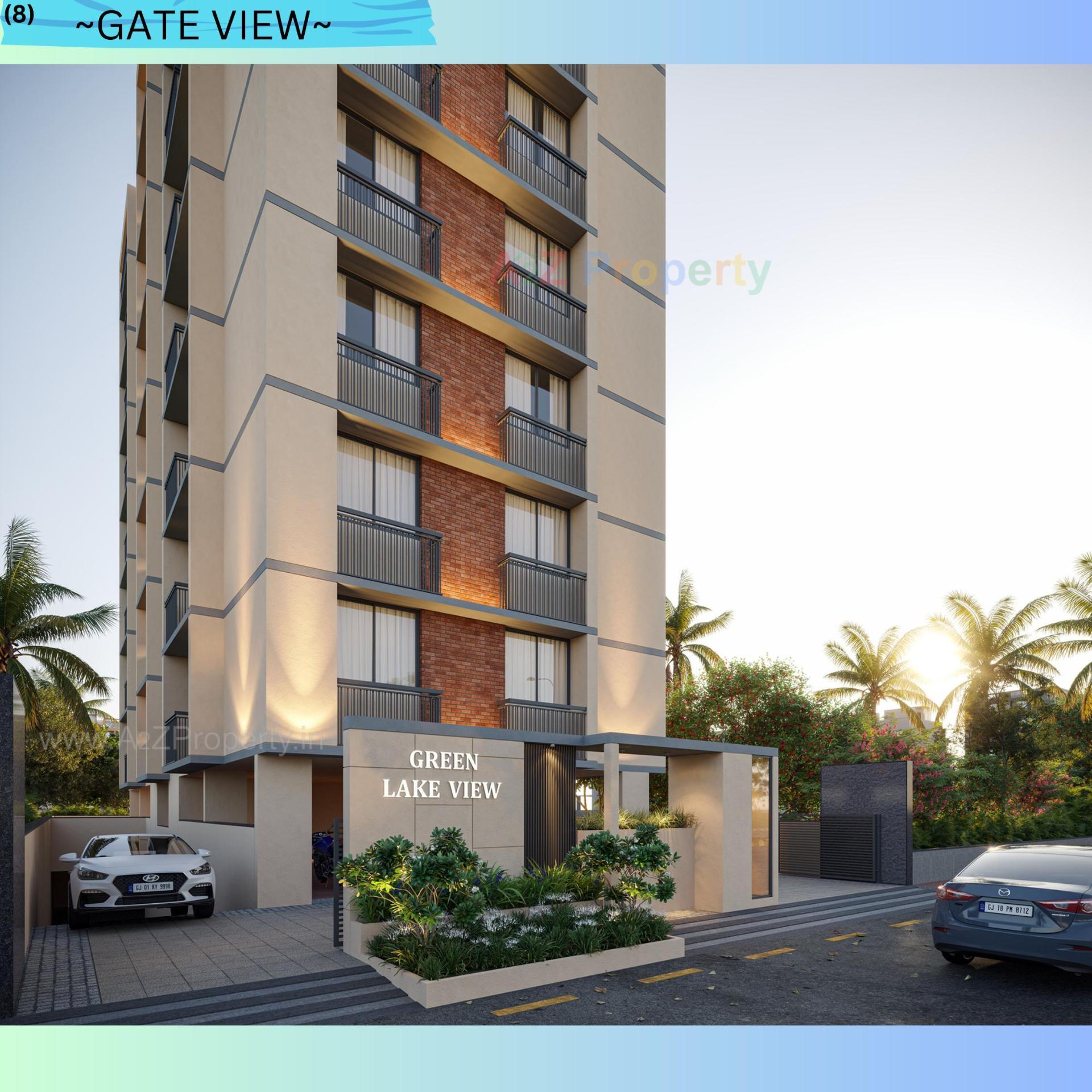 3D Elevation of real estate project Green Lake View located at Nikol, Ahmedabad, Gujarat