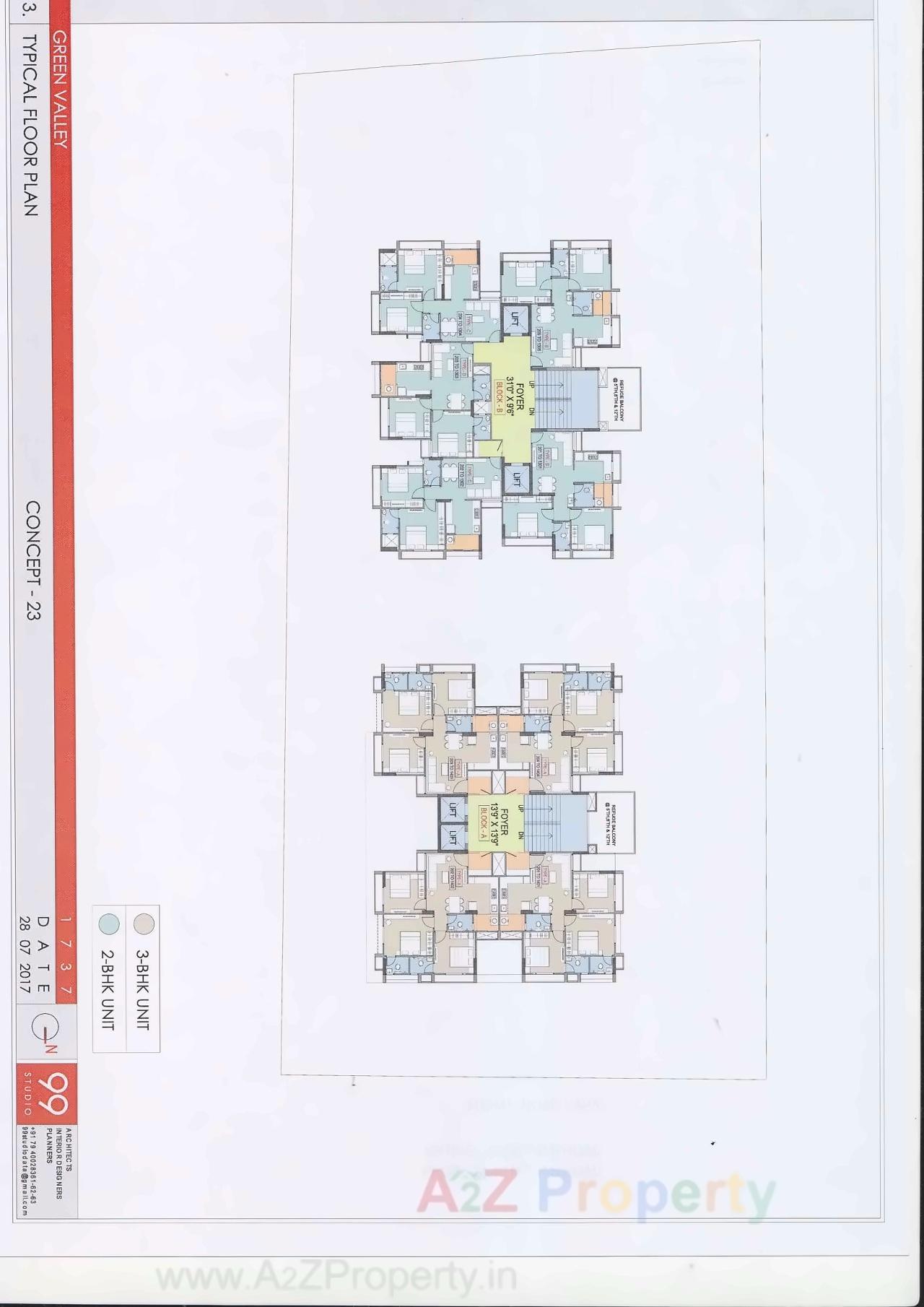 Layout of real estate project Green Valley located at Rajpur-hirpur, Ahmedabad, Gujarat