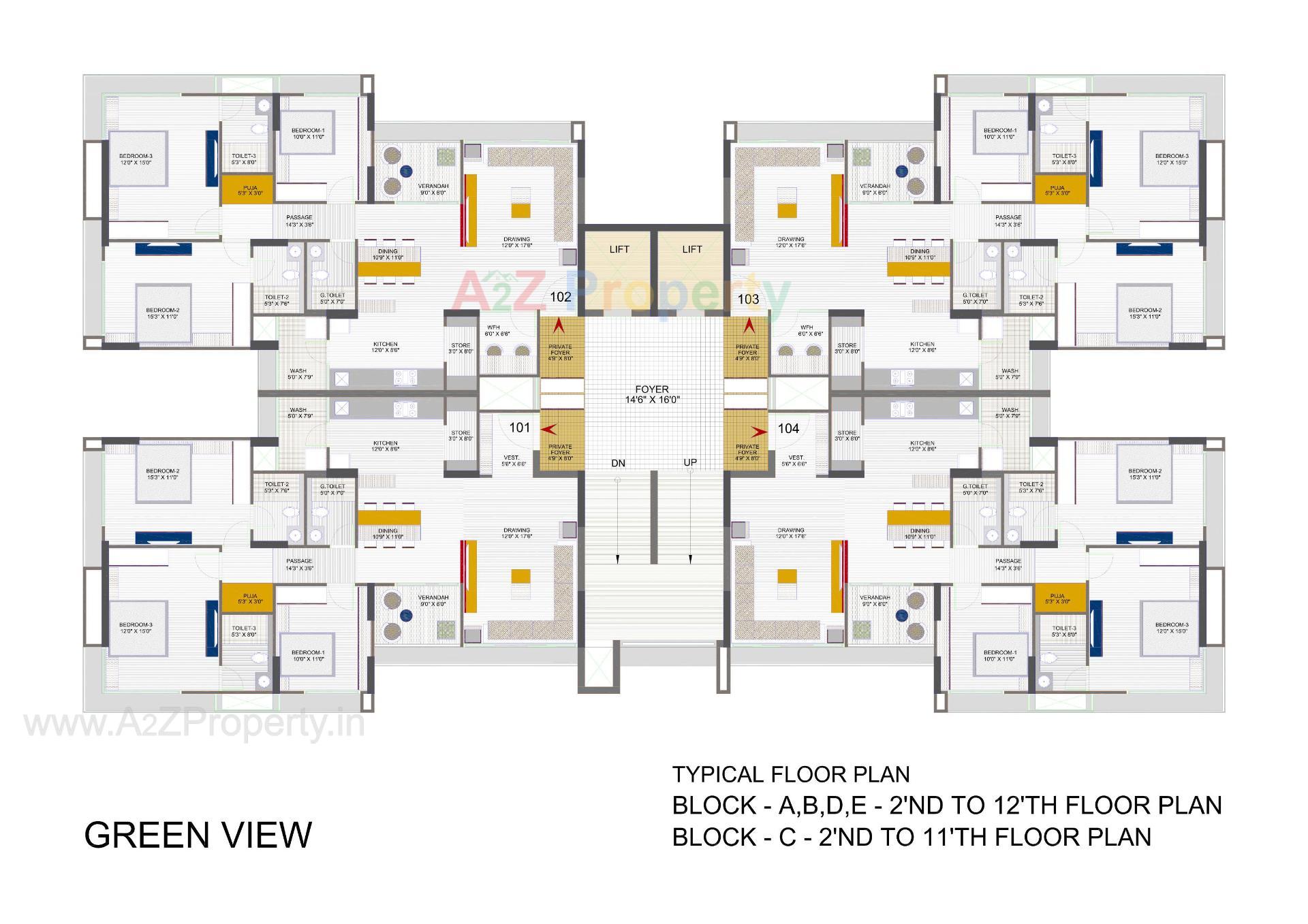 Layout of real estate project Green View located at Ahmedabad, Ahmedabad, Gujarat