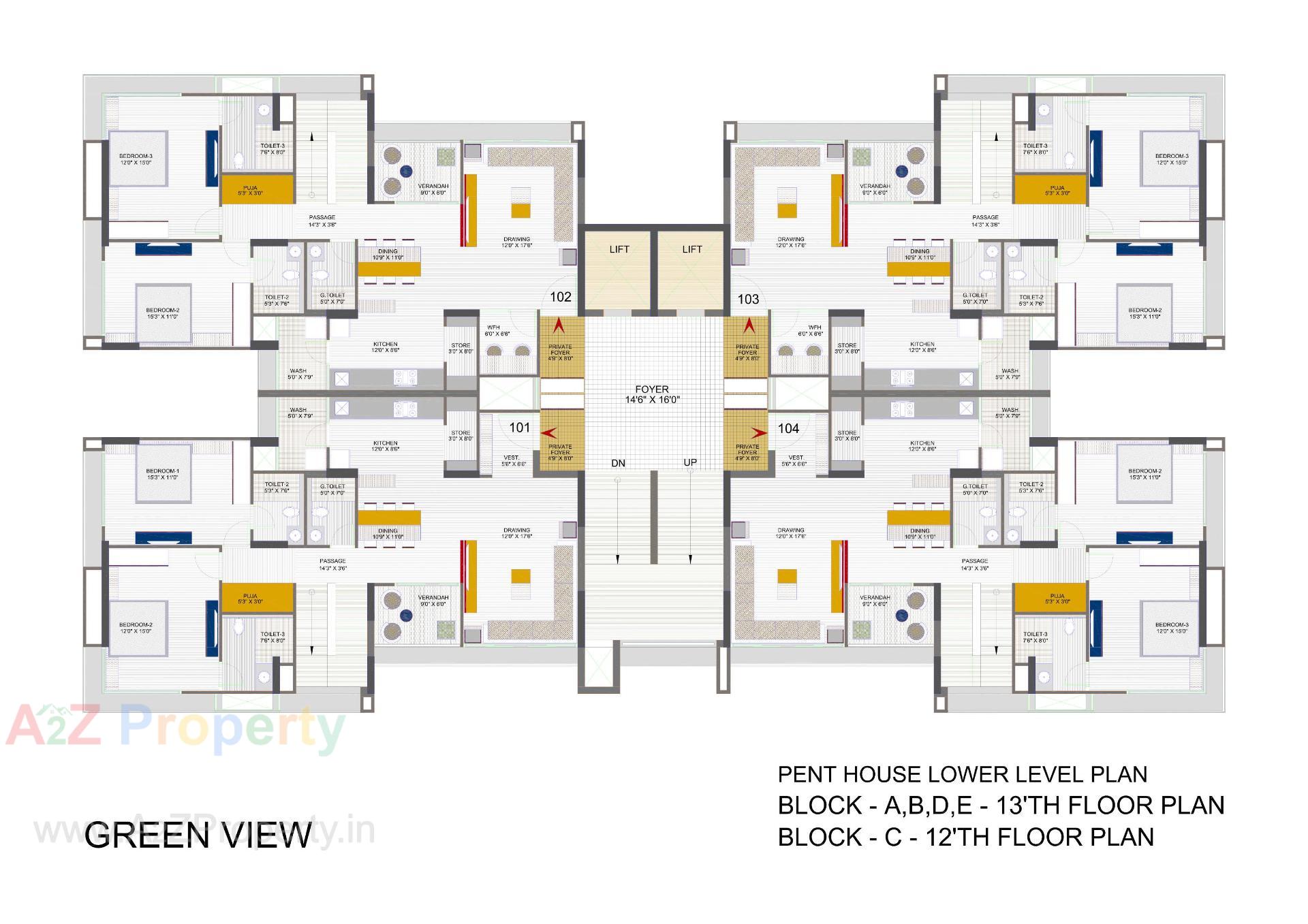 Layout of real estate project Green View located at Ahmedabad, Ahmedabad, Gujarat
