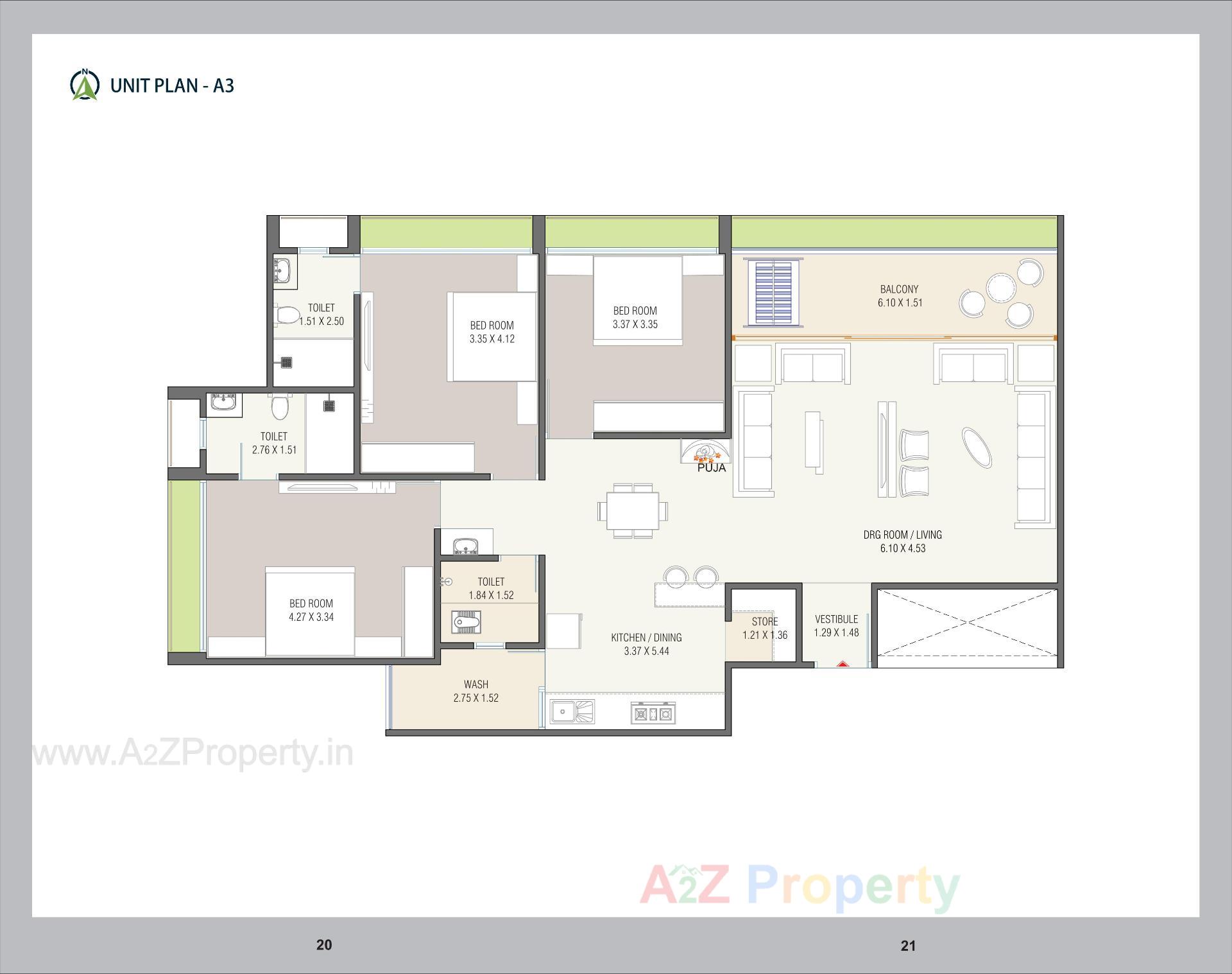 Layout of real estate project Green Ville located at Nikol, Ahmedabad, Gujarat