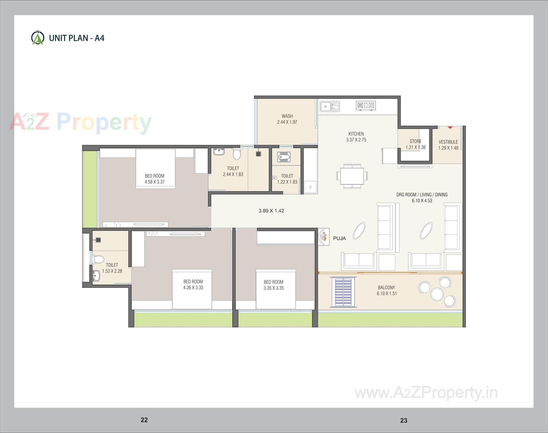 Layout of real estate project Green Ville located at Nikol, Ahmedabad, Gujarat