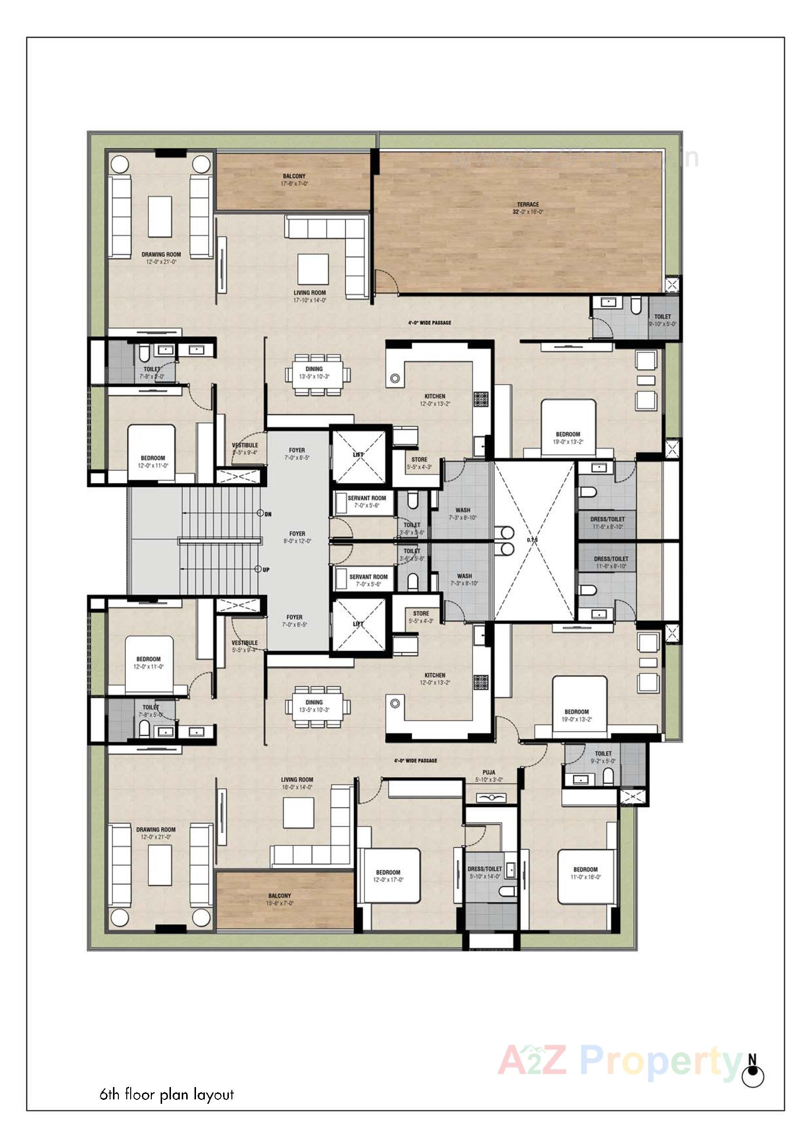 Layout of real estate project Greencraft Residences located at Jodhpur, Ahmedabad, Gujarat