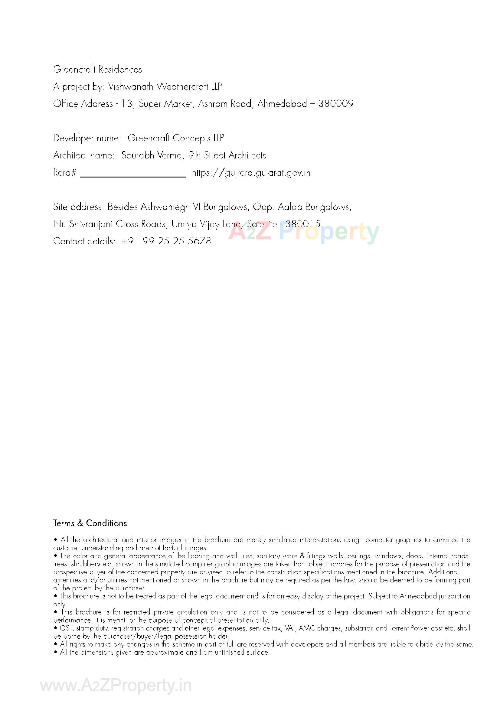  of real estate project Greencraft Residences located at Jodhpur, Ahmedabad, Gujarat