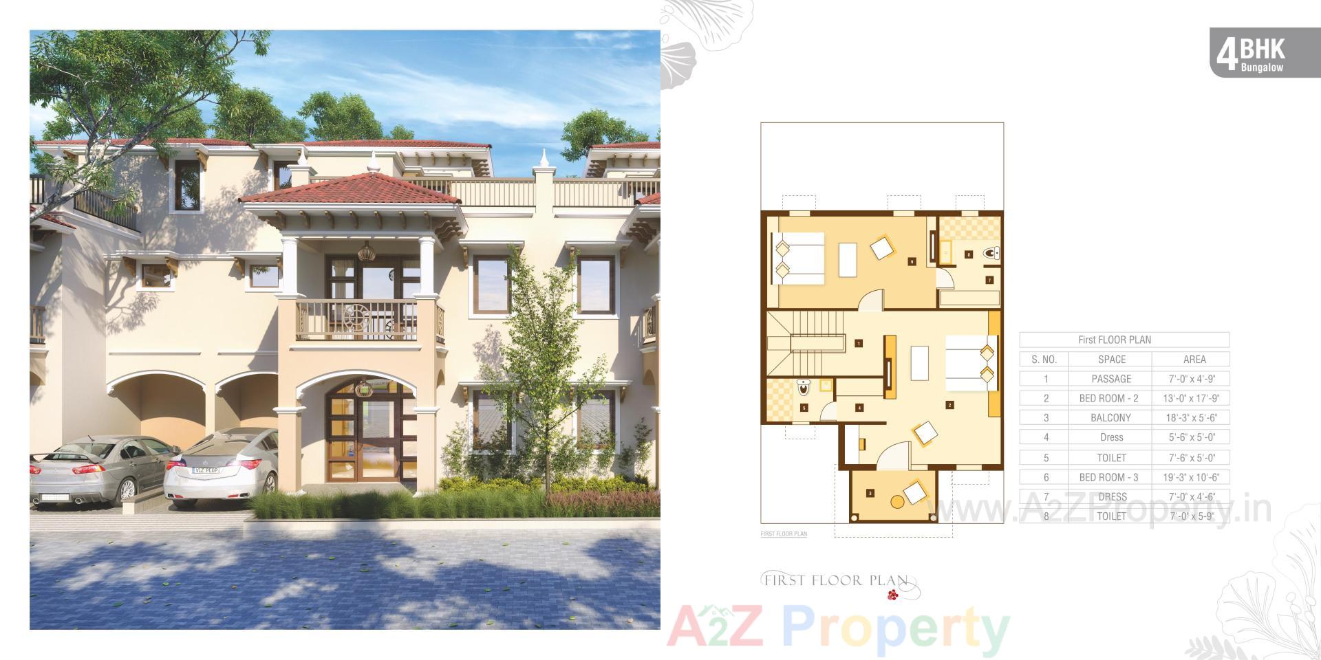 Layout of real estate project Gulmohar Bungalows located at Sanand, Ahmedabad, Gujarat