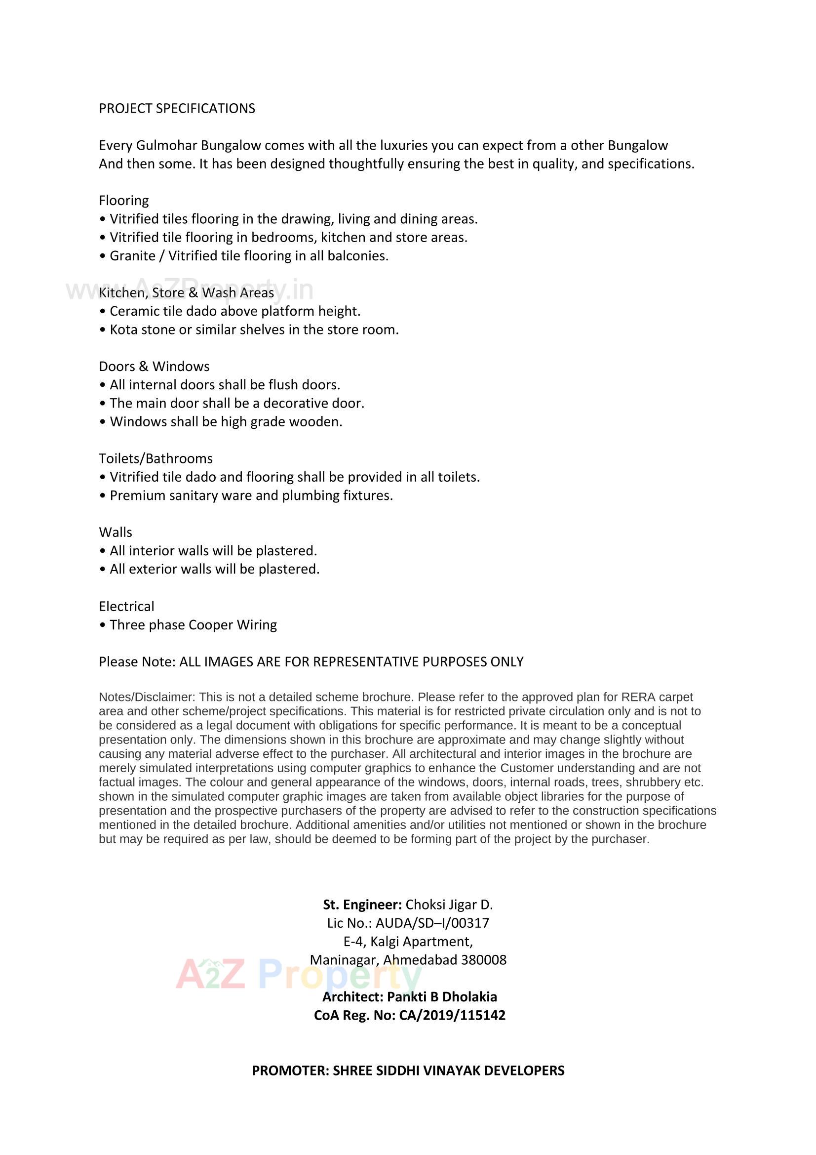  of real estate project Gulmohar Bungalows located at Sanand, Ahmedabad, Gujarat