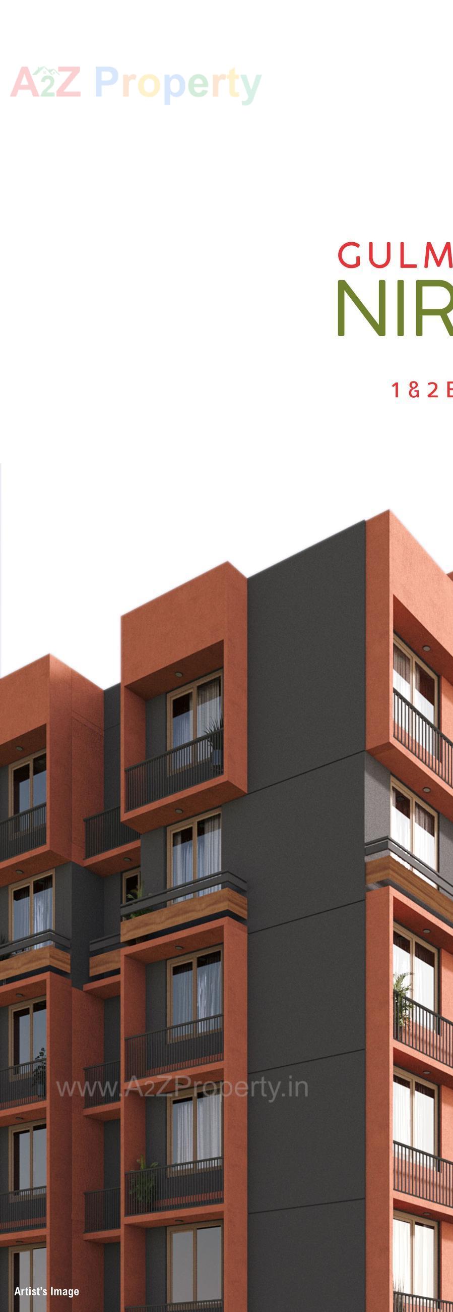 3D Elevation of real estate project Gulmohar Nirvana Ii located at Ghuma, Ahmedabad, Gujarat