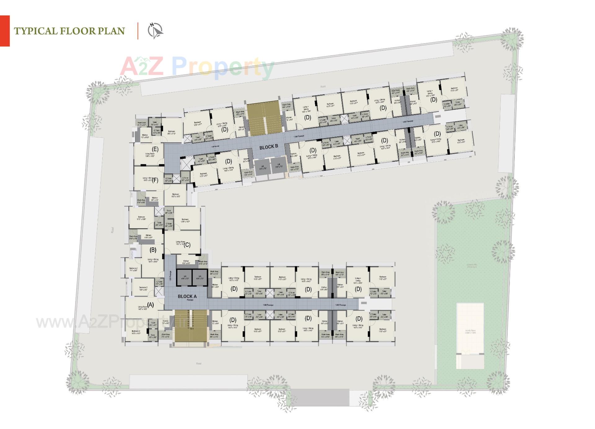 Layout of real estate project Gulmohar Nirvana Ii located at Ghuma, Ahmedabad, Gujarat