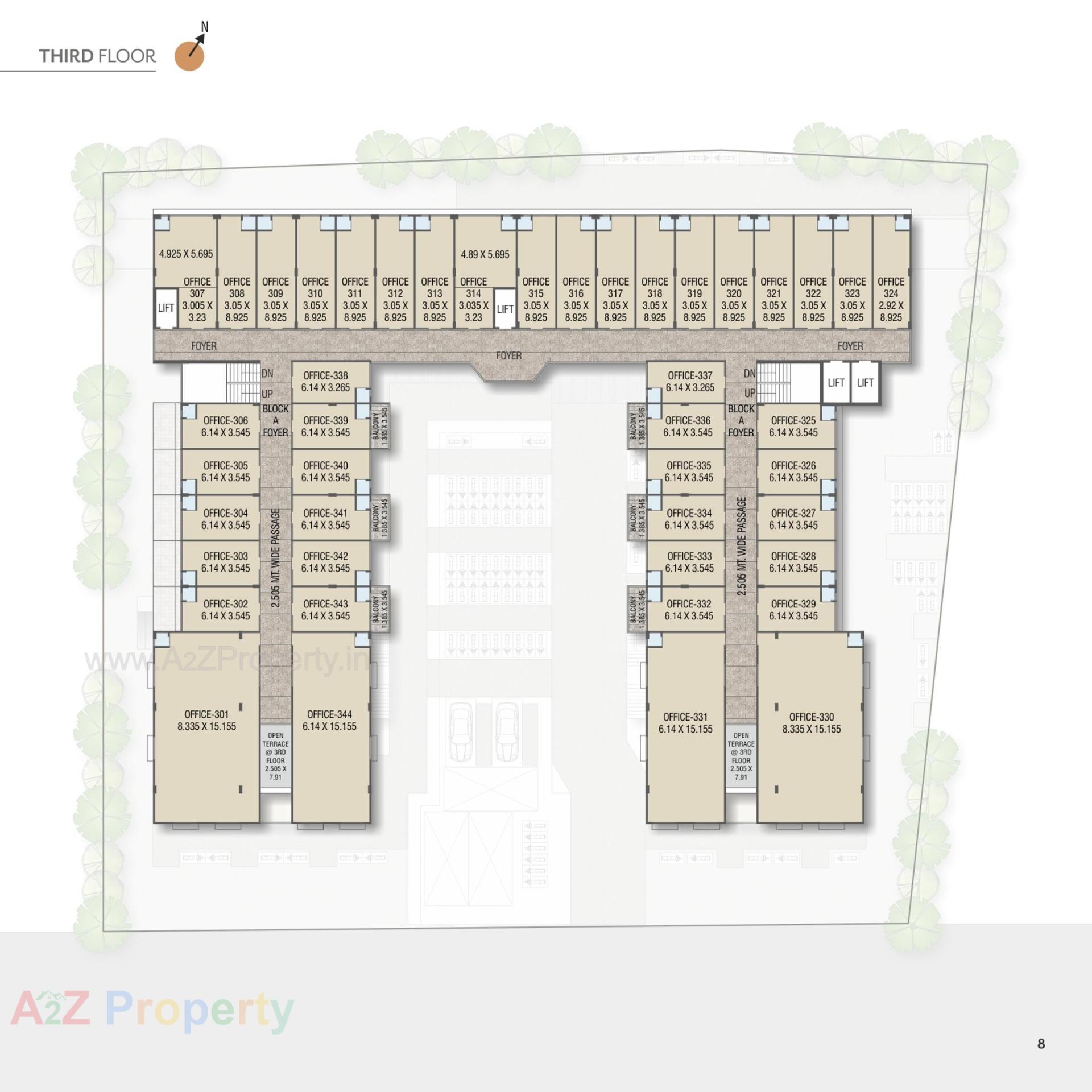 Layout of real estate project Gunjan Square located at Nikol, Ahmedabad, Gujarat