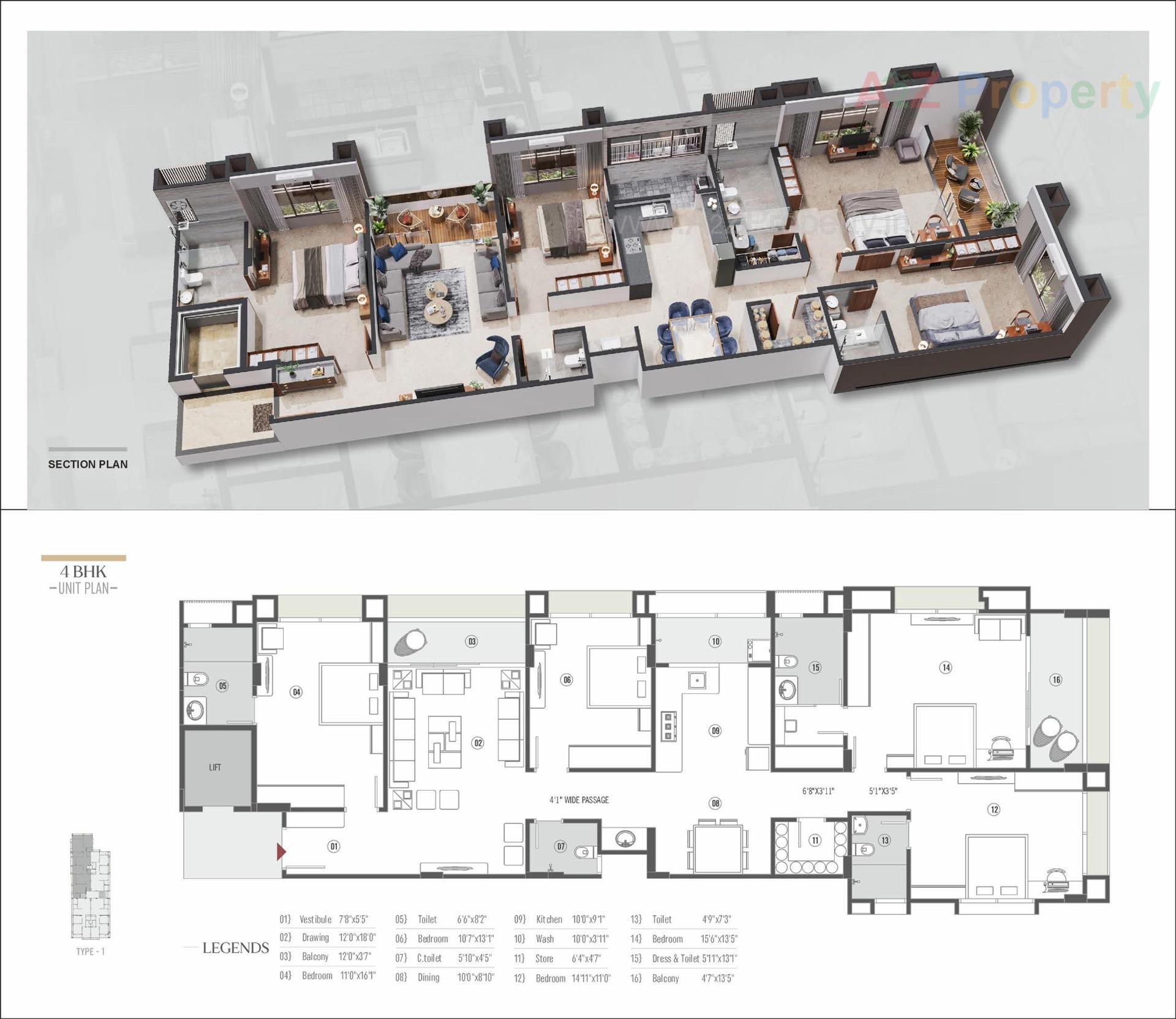 Layout of real estate project H located at Kocharab, Ahmedabad, Gujarat