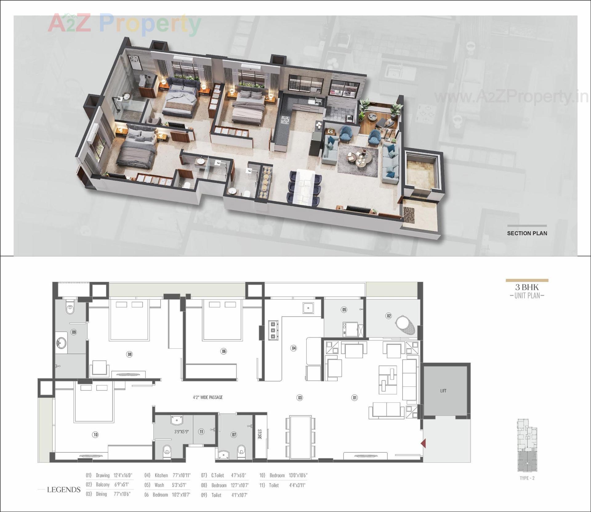 Layout of real estate project H located at Kocharab, Ahmedabad, Gujarat