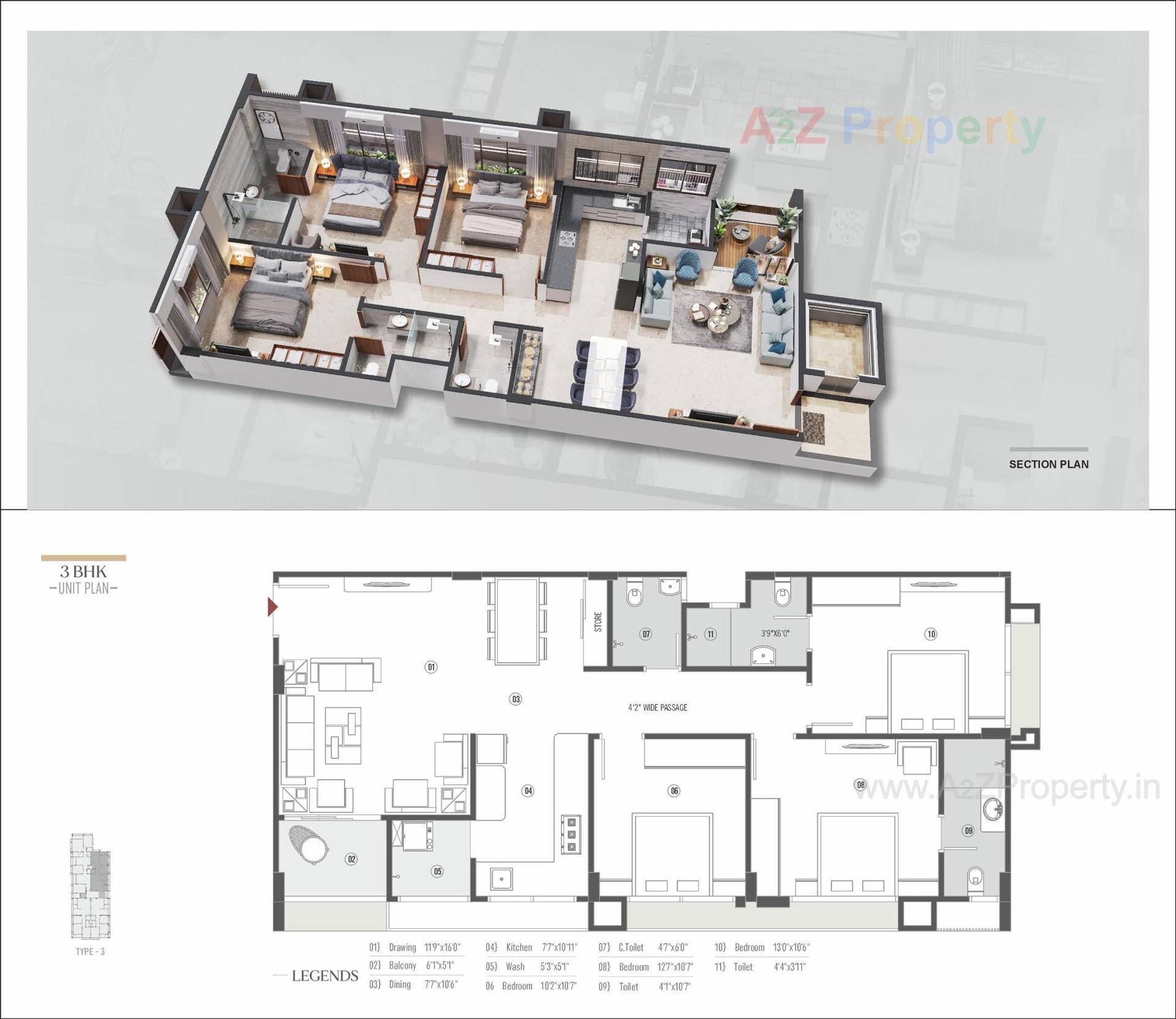 Layout of real estate project H located at Kocharab, Ahmedabad, Gujarat