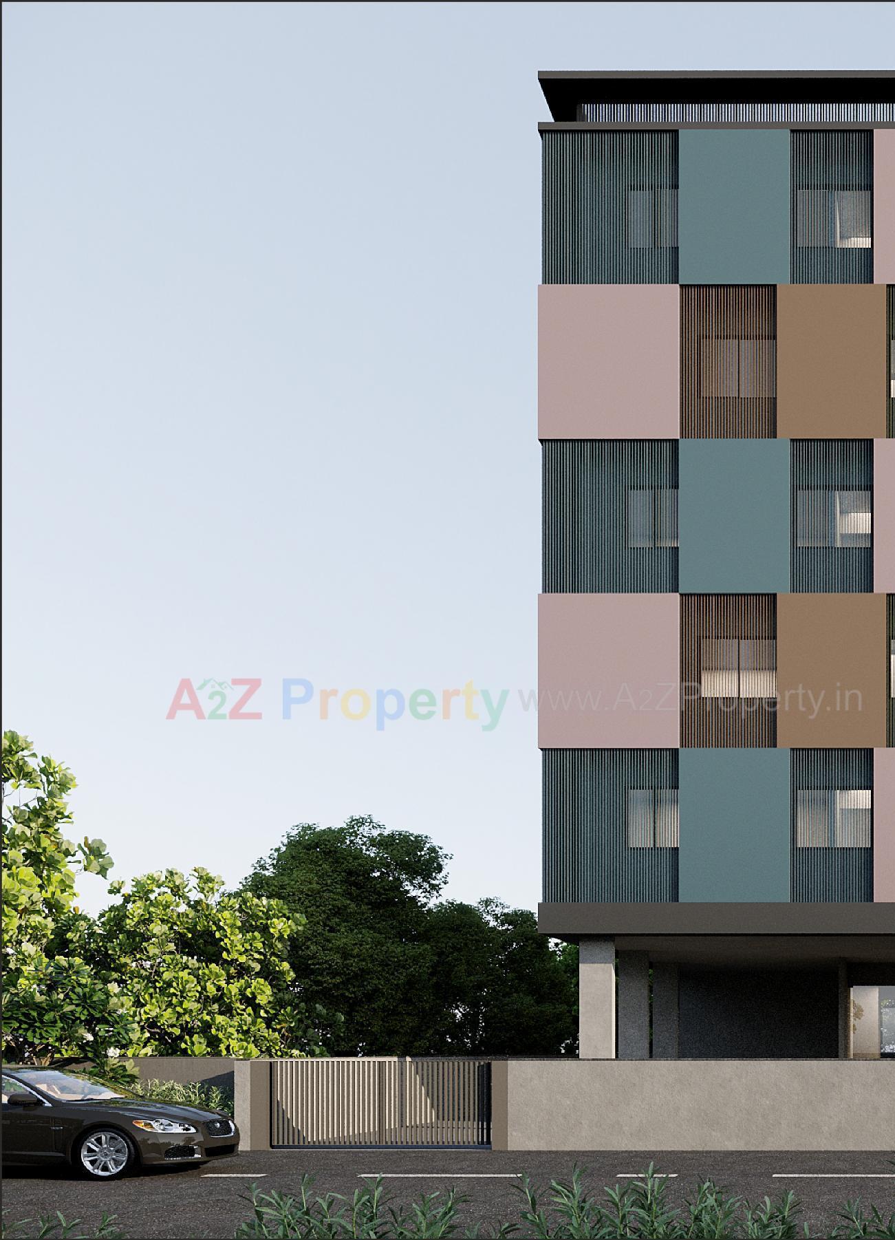 3D Elevation of real estate project H located at Ahmedabad, Ahmedabad, Gujarat