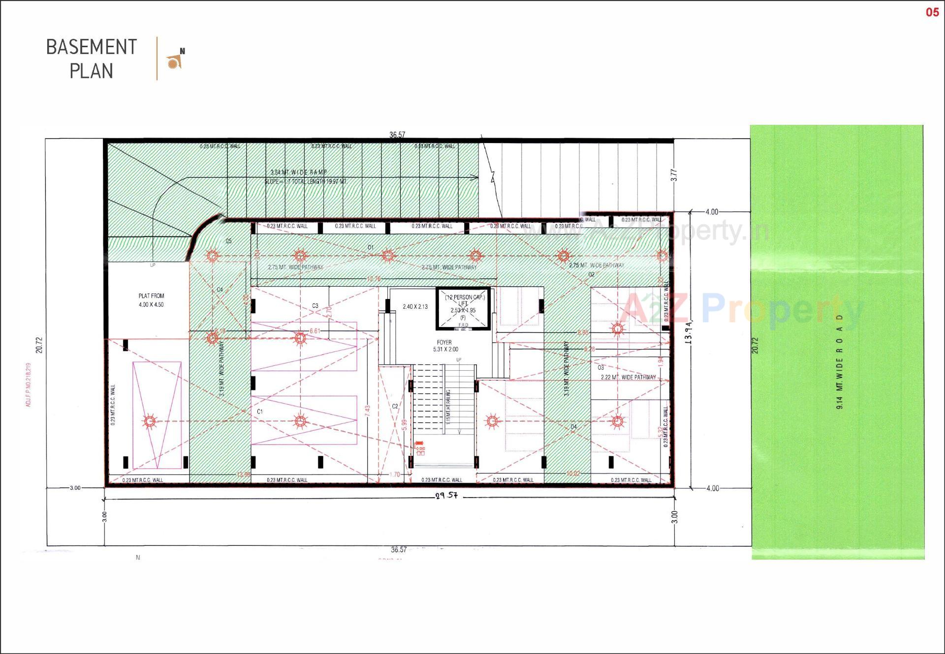 Layout of real estate project H located at Ahmedabad, Ahmedabad, Gujarat