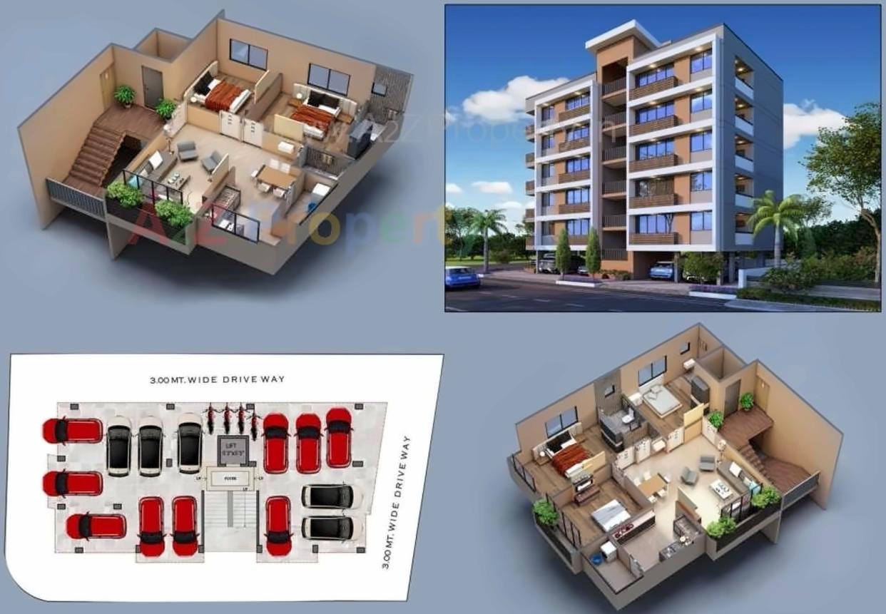 Layout of real estate project Haash Shrushti located at Paldi, Ahmedabad, Gujarat