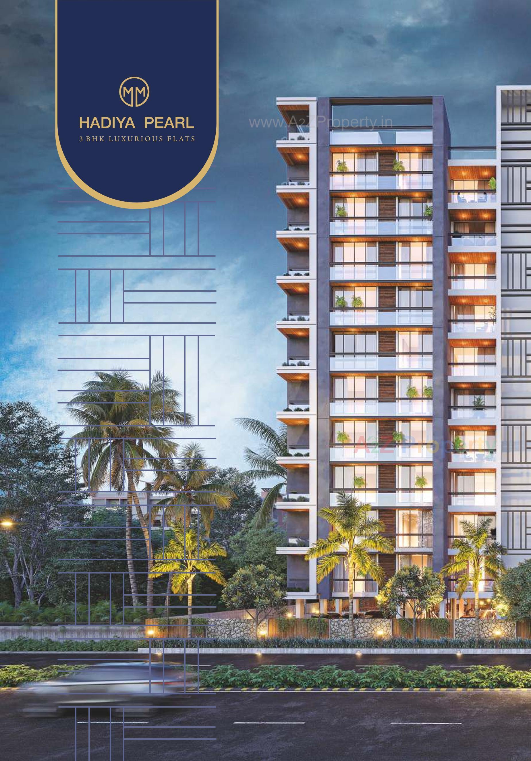 3D Elevation of real estate project Hadiya Pearl located at Sarkhej, Ahmedabad, Gujarat