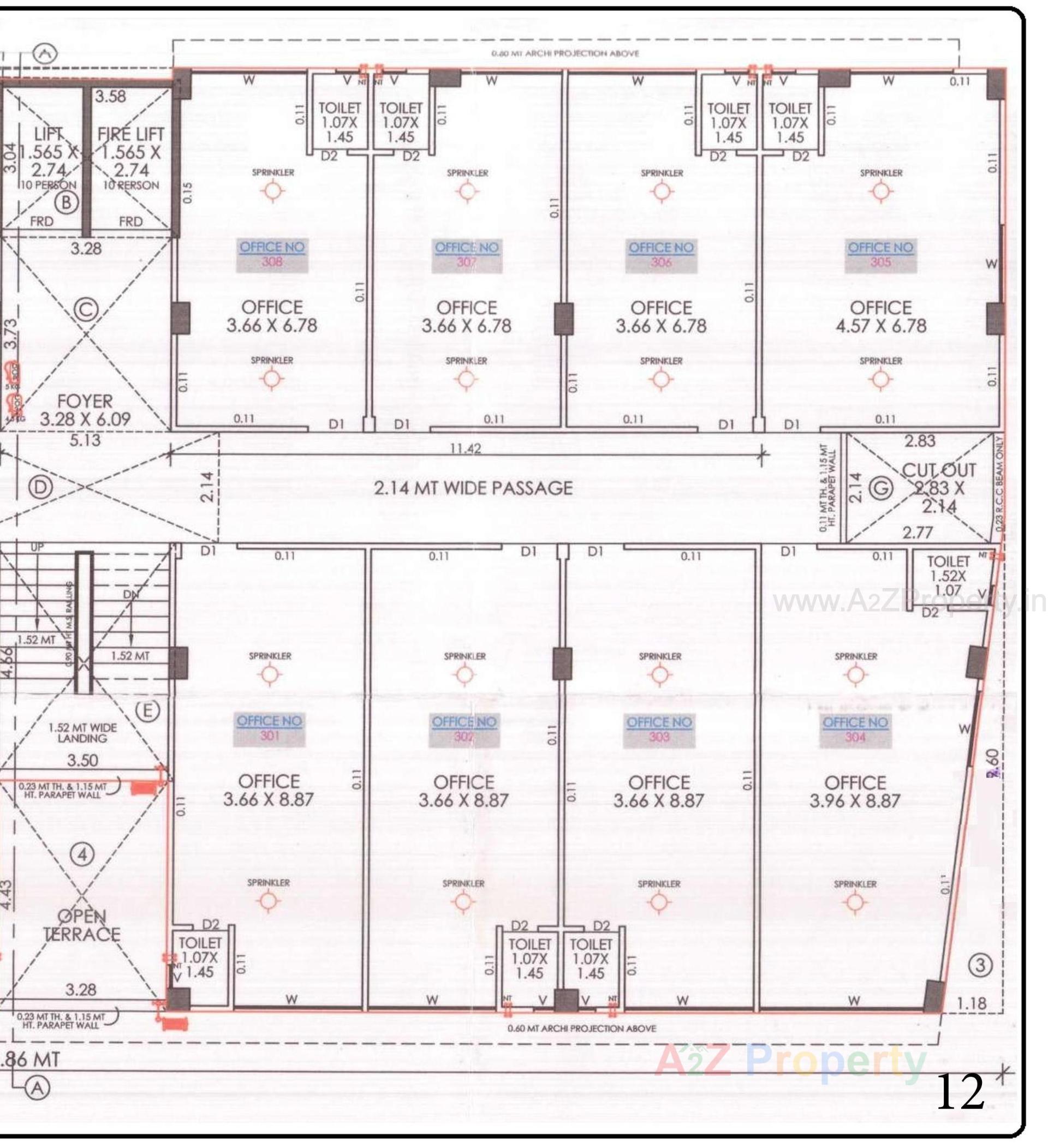 Layout of real estate project Hamd Miracle located at Makarba, Ahmedabad, Gujarat