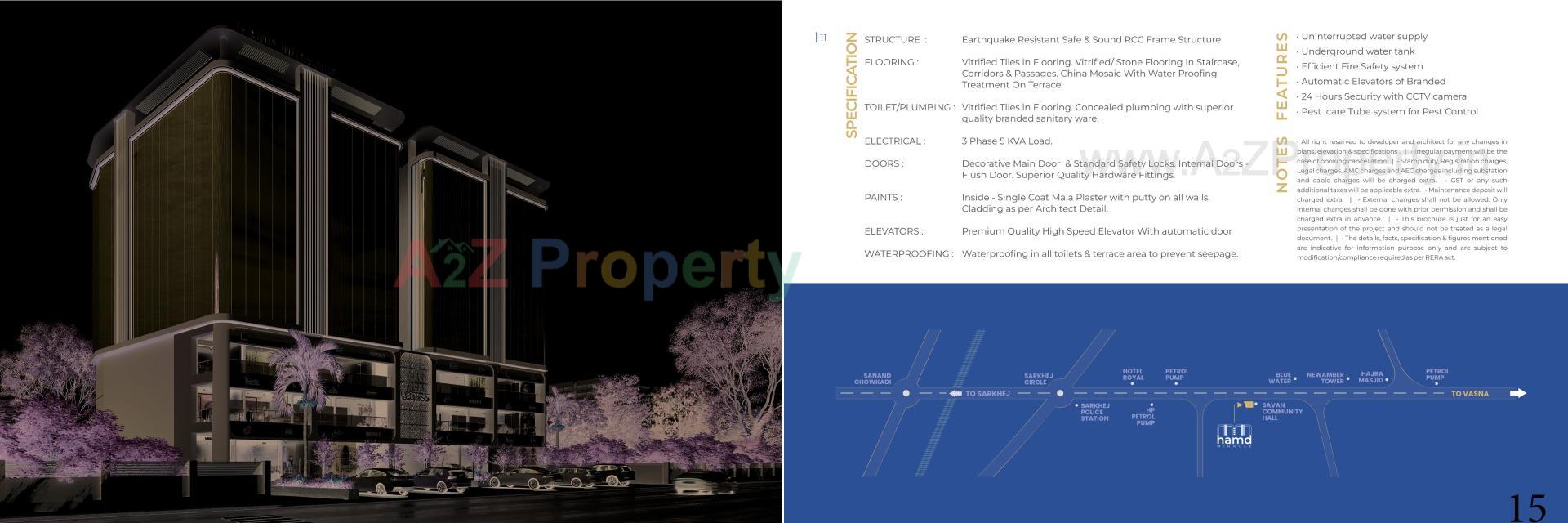  of real estate project Hamd Miracle located at Makarba, Ahmedabad, Gujarat