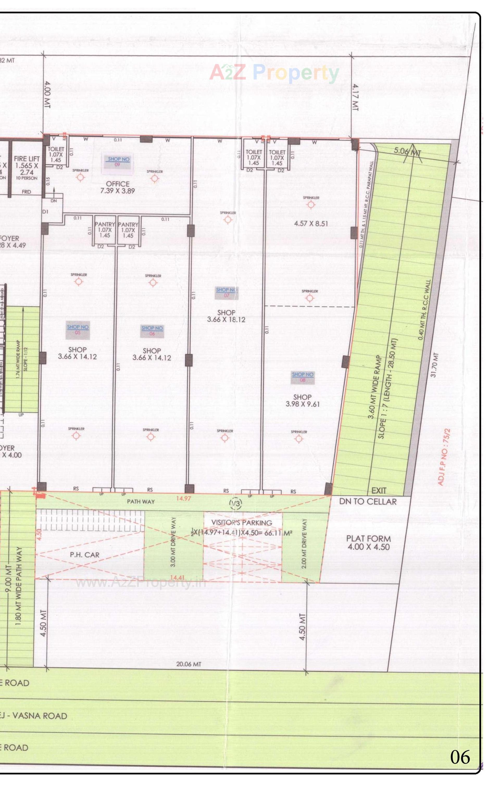 Layout of real estate project Hamd Miracle located at Makarba, Ahmedabad, Gujarat