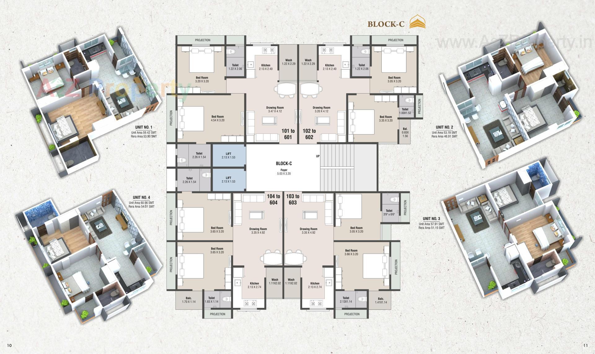 Layout of real estate project Hammash Residency Block located at Ahmedabad, Ahmedabad, Gujarat