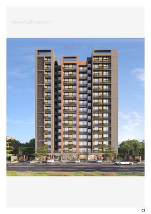 Elevation of real estate project Happy Aadesh located at Ghuma, Ahmedabad, Gujarat