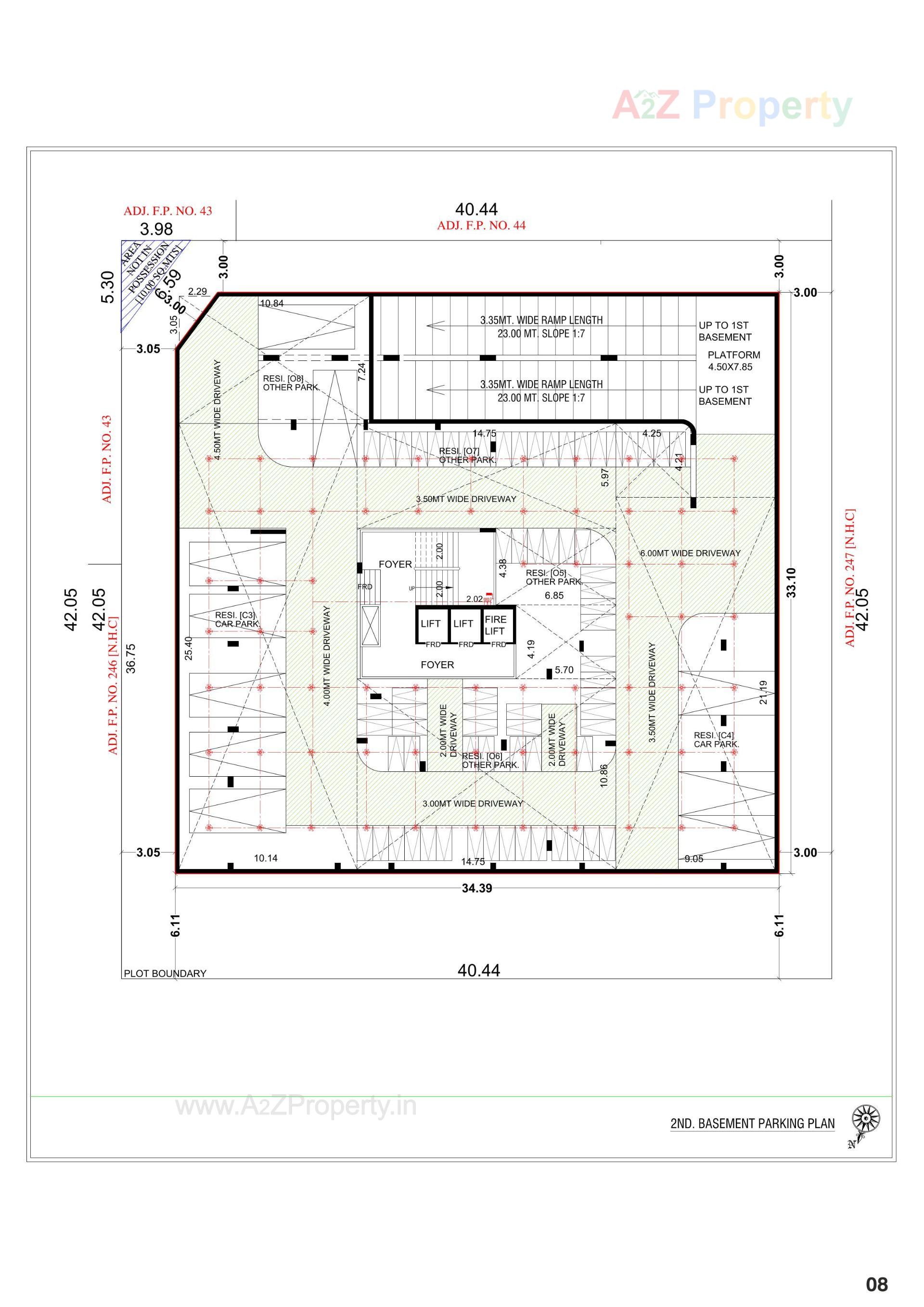 Layout of real estate project Happy Aadesh located at Ghuma, Ahmedabad, Gujarat