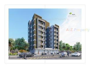 Elevation of real estate project Happy Greens located at Ghuma, Ahmedabad, Gujarat