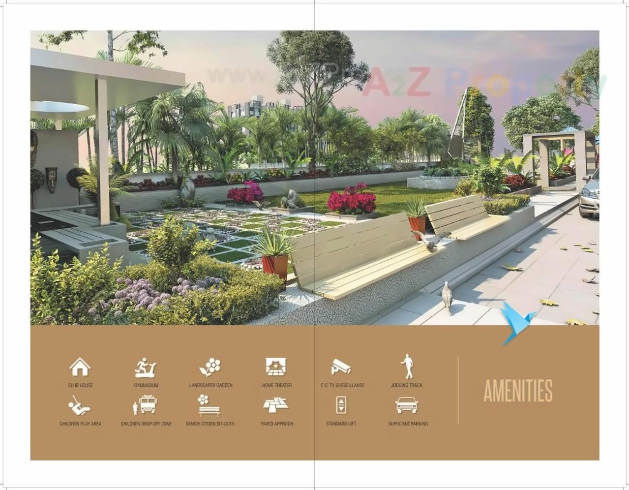 3D Elevation of real estate project Happy Heights located at Ghuma, Ahmedabad, Gujarat